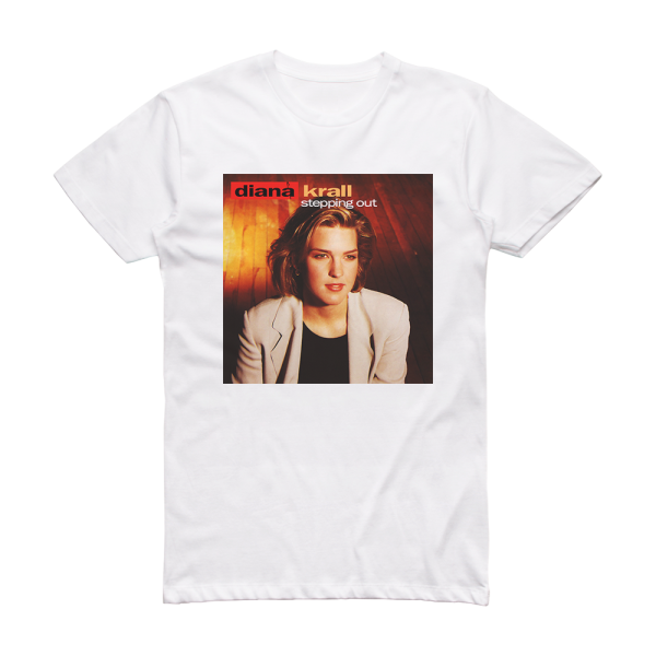 Diana Krall Stepping Out Album Cover T-Shirt White