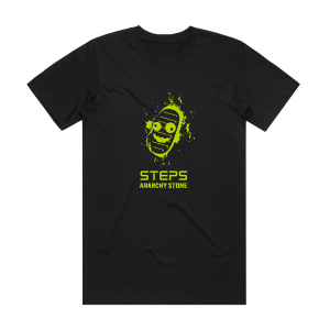 ANARCHY STONE Steps Album Cover T-Shirt Black