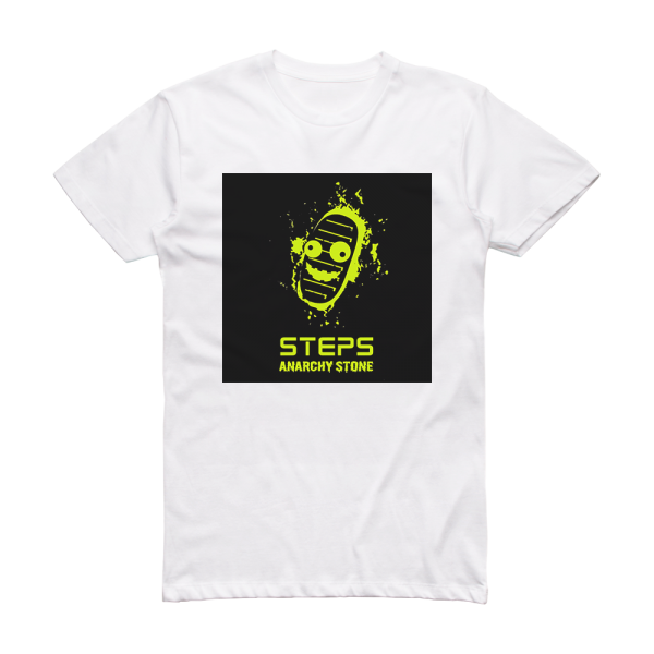 ANARCHY STONE Steps Album Cover T-Shirt White
