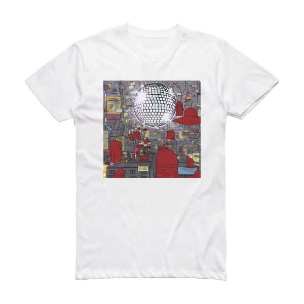 Los Campesinos Sticking Fingers Into Sockets Ep Album Cover T-Shirt White