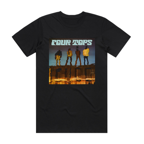 Four Tops Still Waters Run Deep Album Cover T-Shirt Black