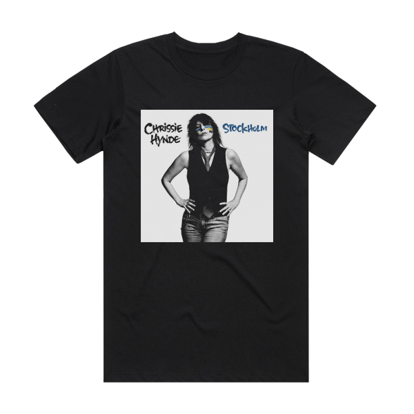 Chrissie Hynde Stockholm Album Cover T-Shirt Black