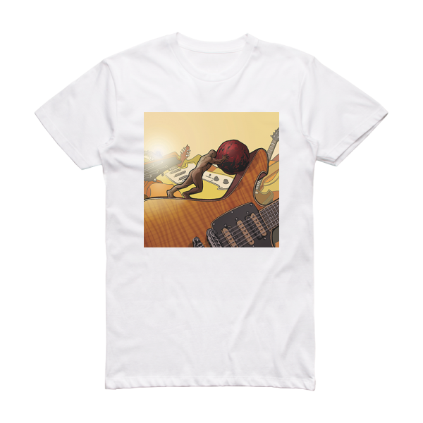 Paul Gilbert Stone Pushing Uphill Man Album Cover T-Shirt White