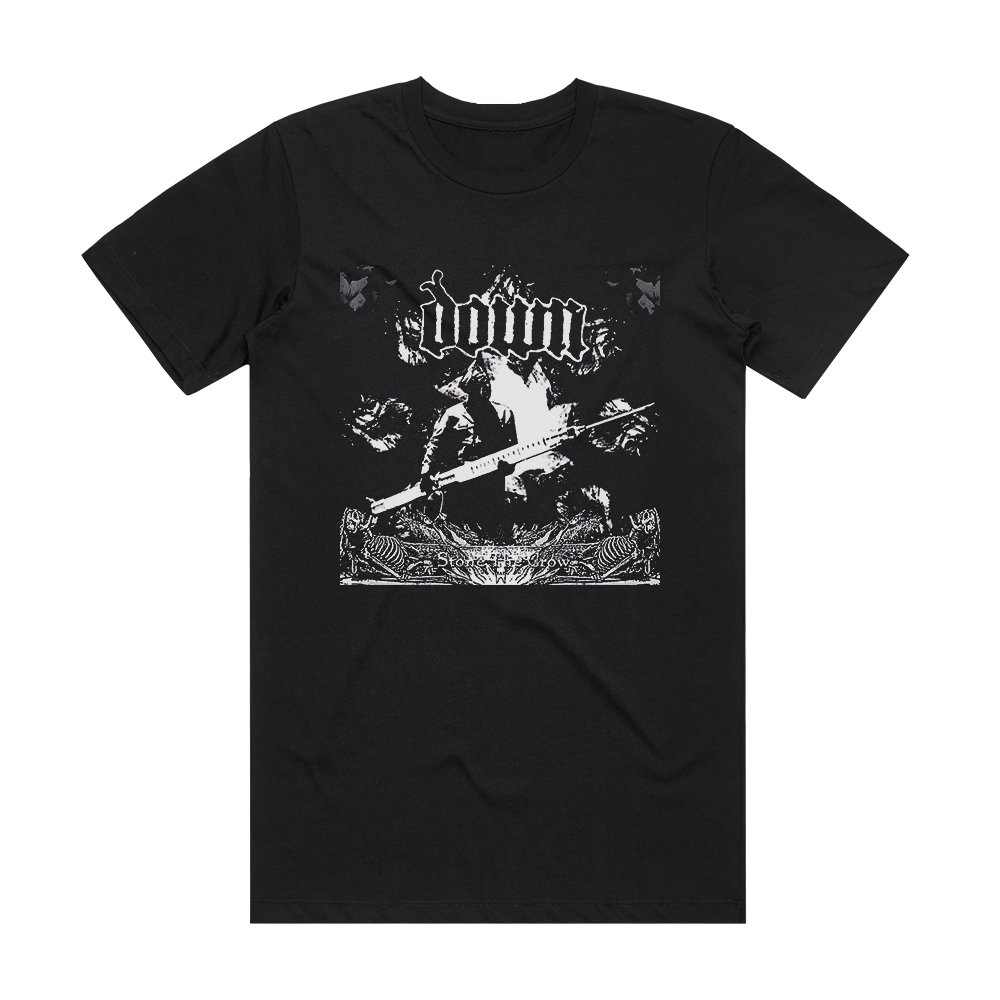 Down Stone The Crow 1 Album Cover T-Shirt Black – ALBUM COVER T-SHIRTS
