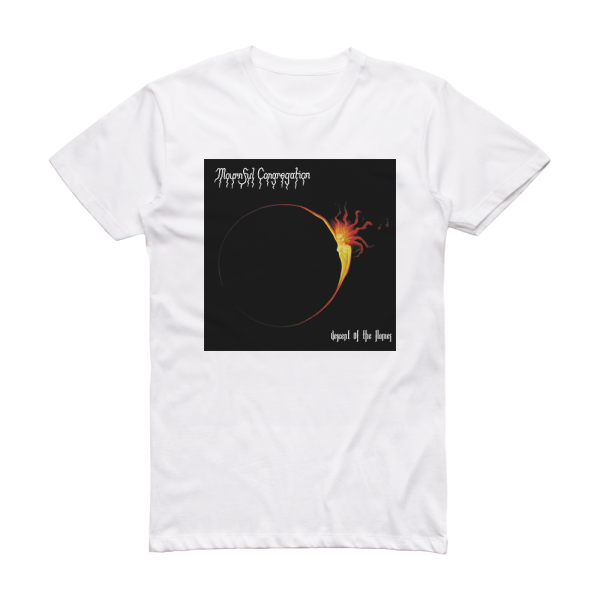 Mournful Congregation Stone Wings Mournful Congregation Album Cover T-Shirt White