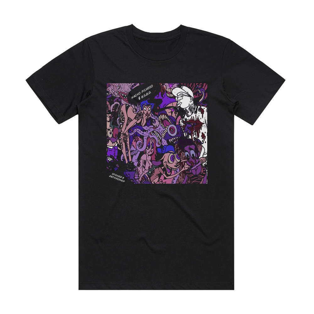 Nacho Picasso Stoned Dethroned 1 Album Cover T-Shirt Black – ALBUM ...