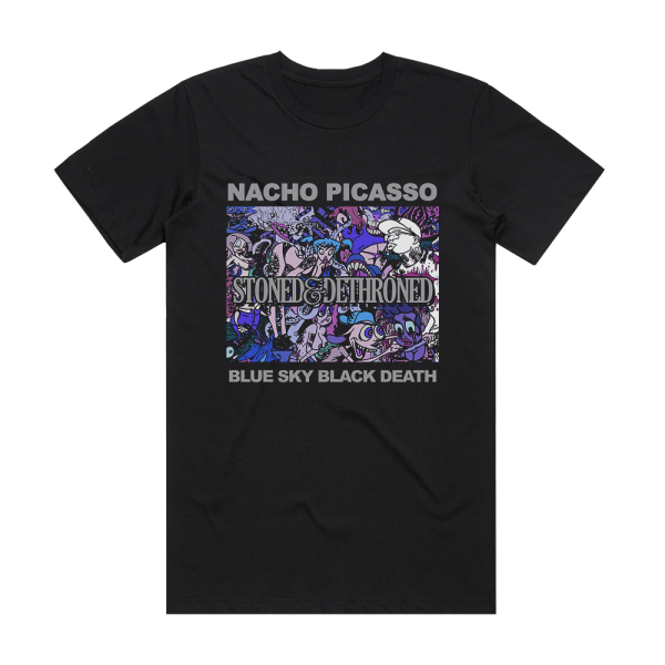 Nacho Picasso Stoned Dethroned 2 Album Cover T-Shirt Black