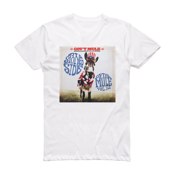 Govt Mule Stoned Side Of The Mule  Vol1 2 Album Cover T-Shirt White