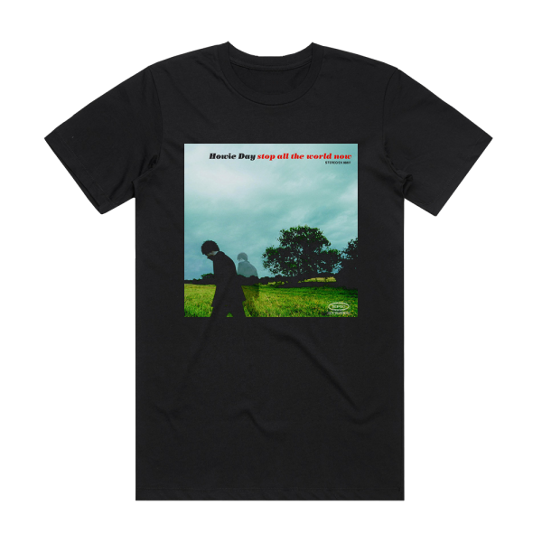 Howie Day Stop All The World Now 1 Album Cover T-Shirt Black