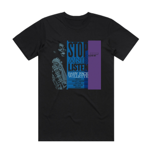 Baby Face Willette Stop And Listen Album Cover T-Shirt Black