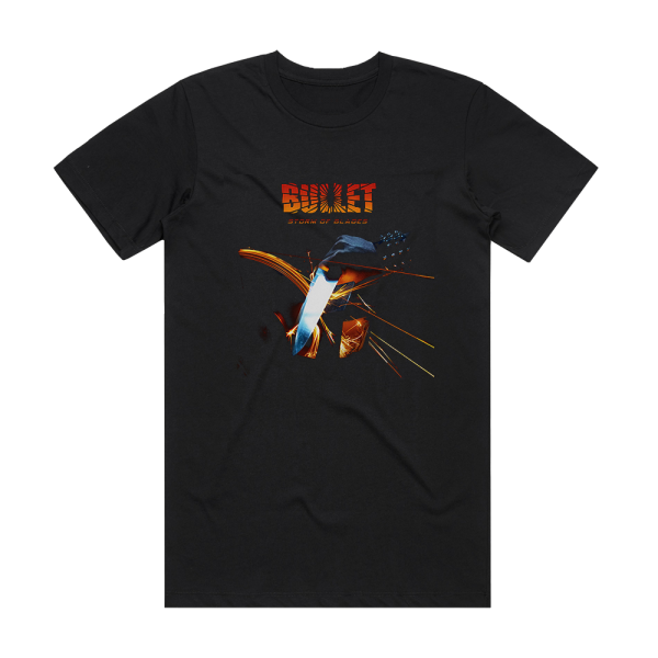 Bullet Storm Of Blades Album Cover T-Shirt Black