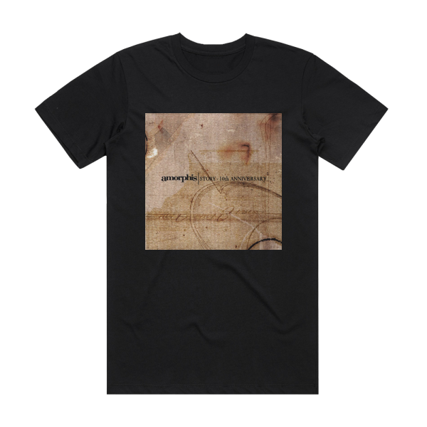 Amorphis Story 10Th Anniversary Album Cover T-Shirt Black
