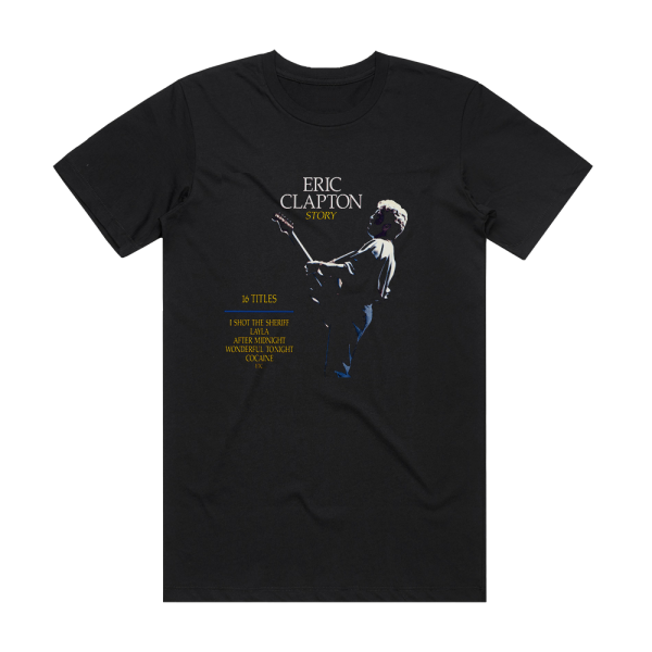 Eric Clapton Story Album Cover T-Shirt Black