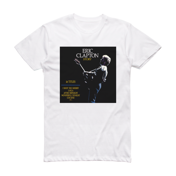 Eric Clapton Story Album Cover T-Shirt White