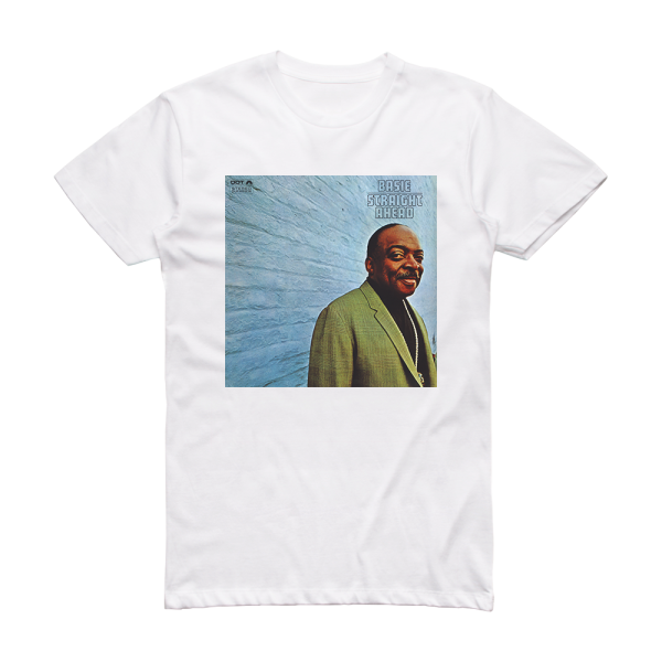 Count Basie Straight Ahead Album Cover T-Shirt White