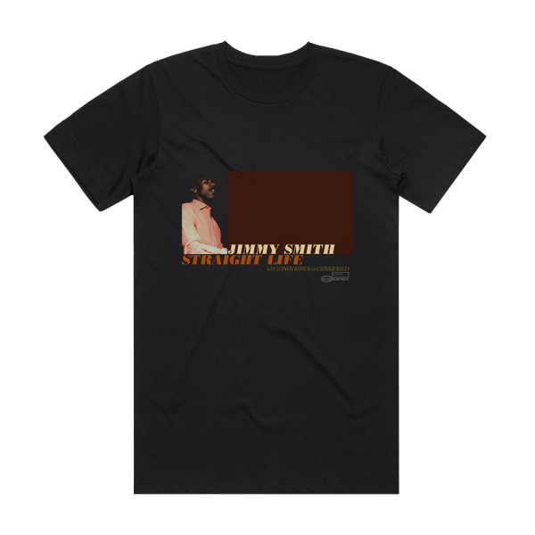 Jimmy Smith Straight Life Album Cover T-Shirt Black