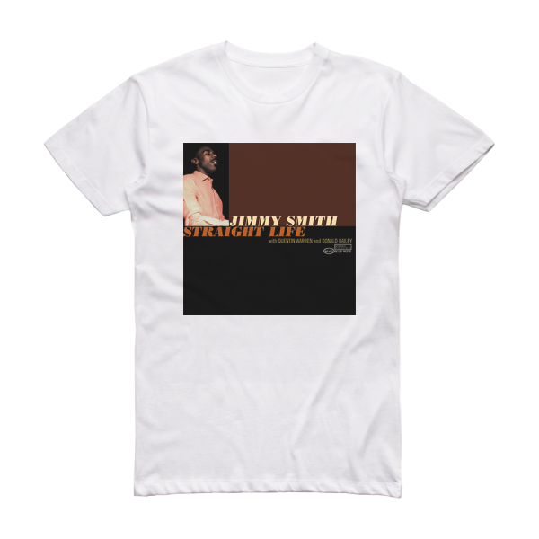 Jimmy Smith Straight Life Album Cover T-Shirt White