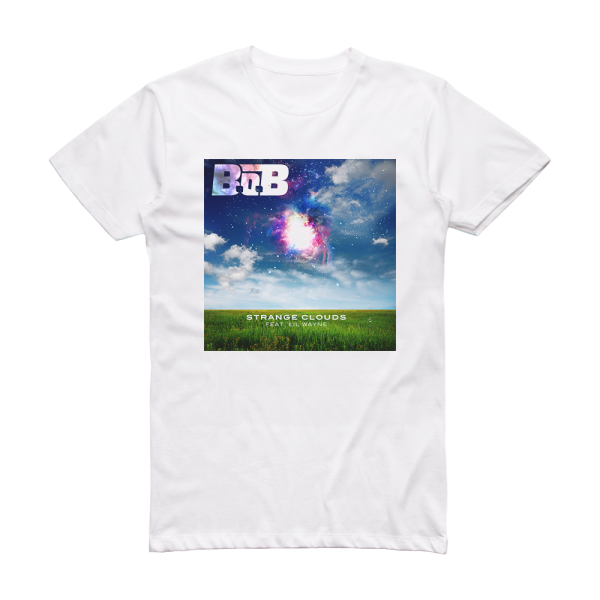 B o B Strange Clouds 2 Album Cover T-Shirt White