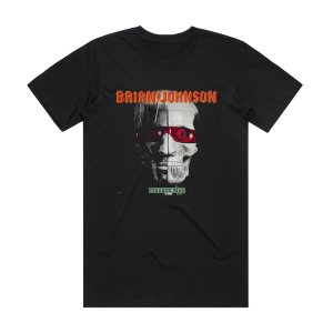Brian Johnson Strange Man Album Cover T-Shirt Black