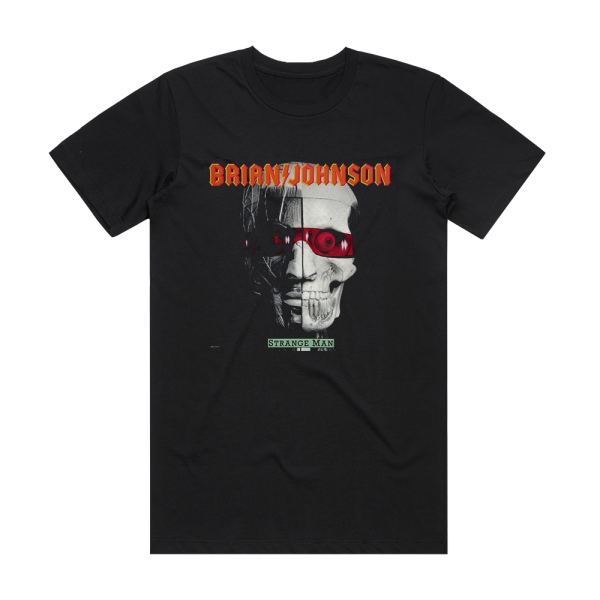 Brian Johnson Strange Man Album Cover T-Shirt Black
