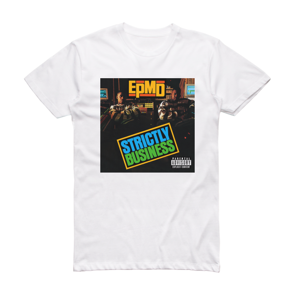 EPMD Strictly Business Album Cover T-Shirt White