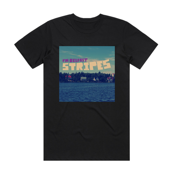 FM Belfast Stripes Album Cover T-Shirt Black