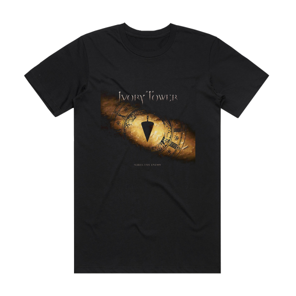Ivory Tower Subjective Enemy Album Cover T-Shirt Black