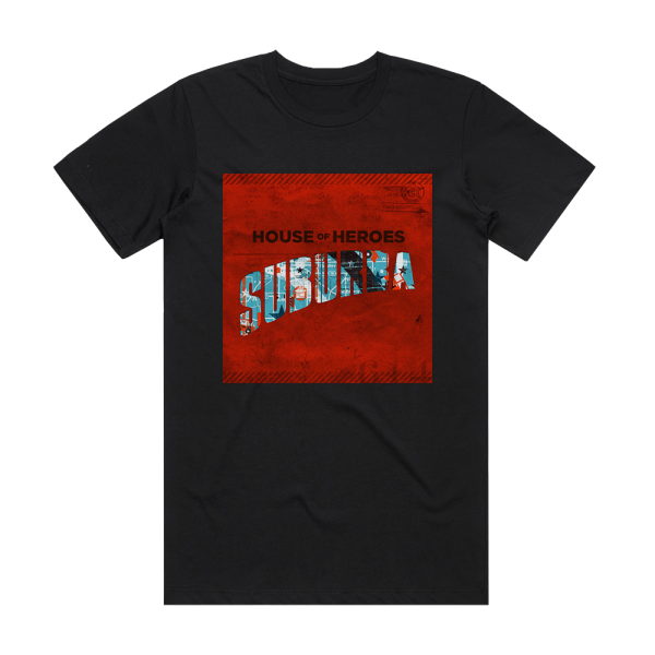 House of Heroes Suburba Album Cover T-Shirt Black