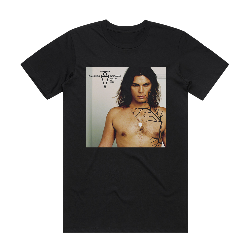Gianluca Succo Di Album Cover T-Shirt Black – ALBUM COVER T-SHIRTS ✨