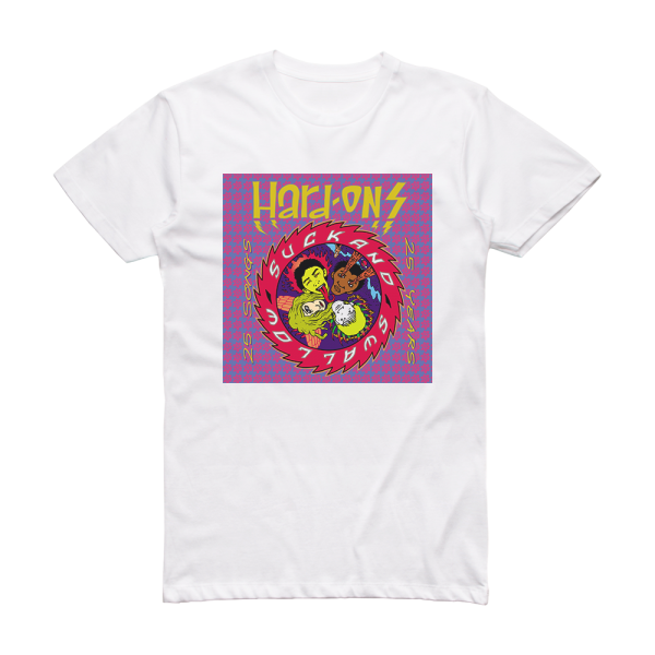Hard‐Ons Suck And Swallow 25 Years 25 Songs Album Cover T-Shirt White