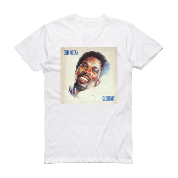 Billy Ocean Suddenly Album Cover T-Shirt White