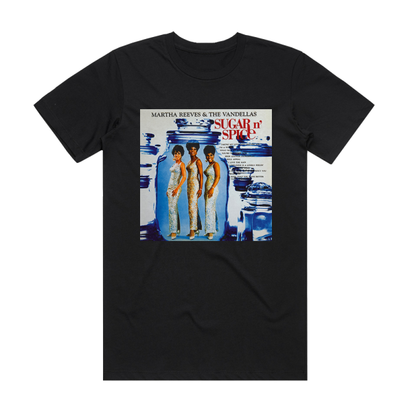 Martha Reeves and The Vandellas Sugar N Spice Album Cover T-Shirt Black
