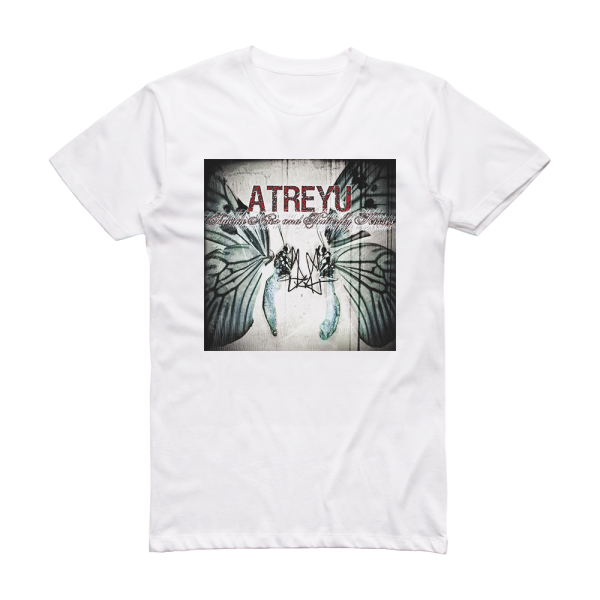 Atreyu Suicide Notes And Butterfly Kisses Album Cover T-Shirt White