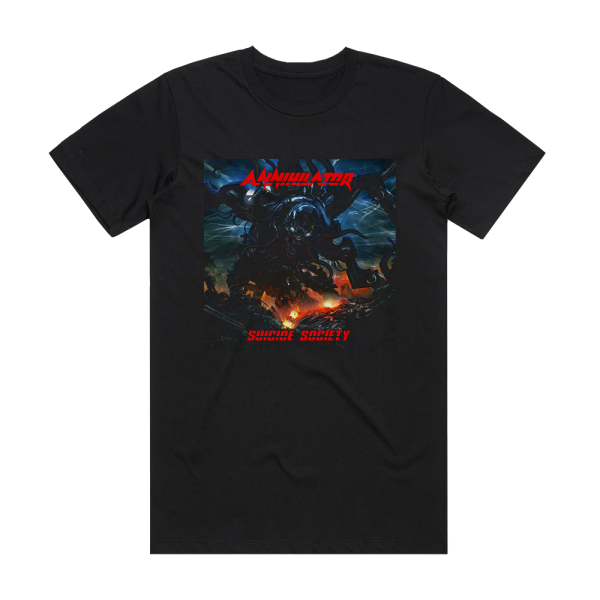 Annihilator Suicide Society Album Cover T-Shirt Black