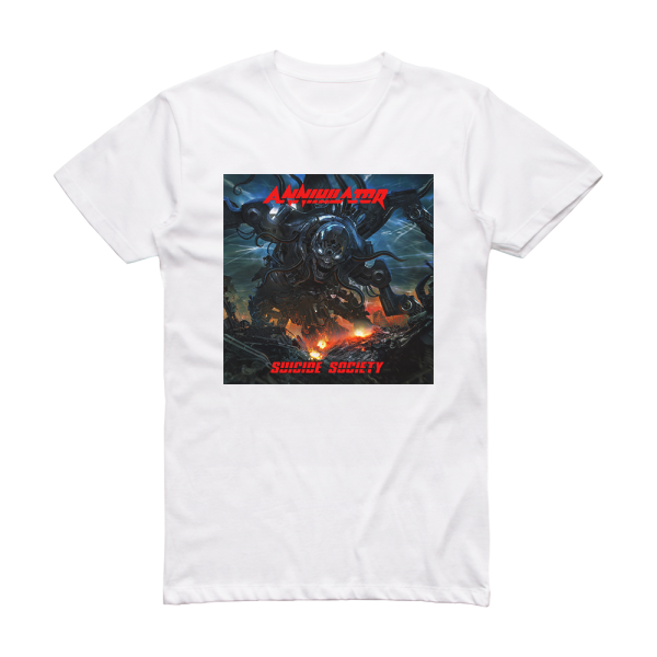 Annihilator Suicide Society Album Cover T-Shirt White