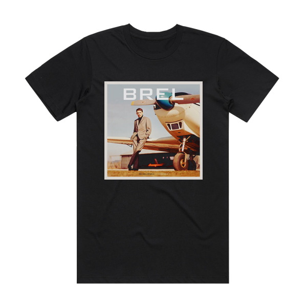 Jacques Brel Suivre Ltoile Album Cover T-Shirt Black