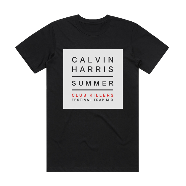 Calvin Harris Summer 4 Album Cover T-Shirt Black