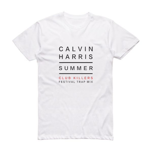 Calvin Harris Summer 4 Album Cover T-Shirt White