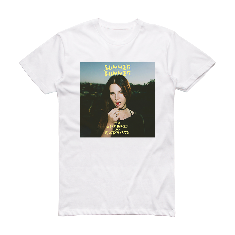 Lana Del Rey Summer Bummer Album Cover T-Shirt White – ALBUM COVER T-SHIRTS