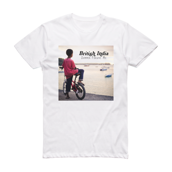 British India Summer Forgive Me Album Cover T-Shirt White