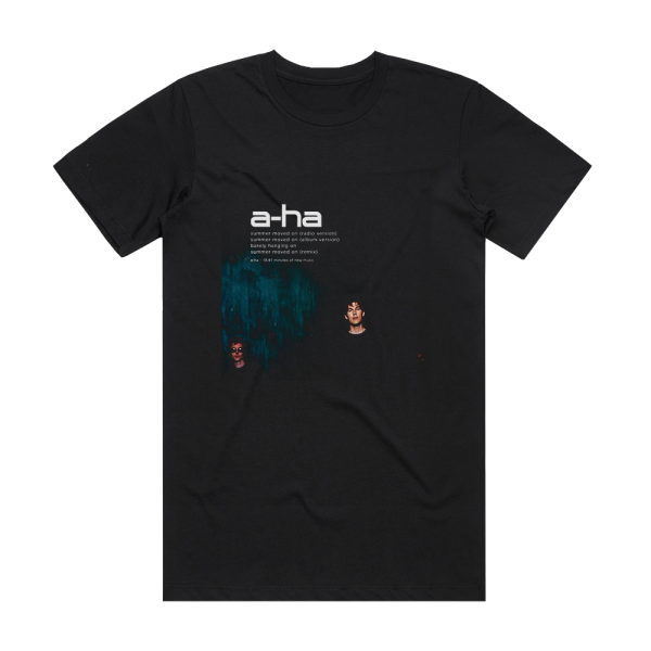 a‐ha Summer Moved On Album Cover T-Shirt Black