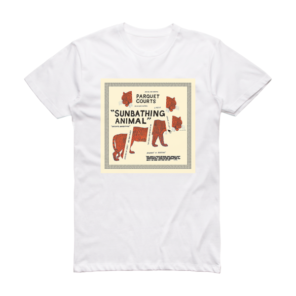 Parquet Courts Sunbathing Animal Album Cover T-Shirt White