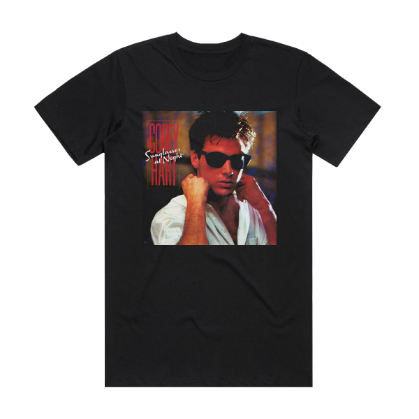 Corey Hart Sunglasses At Night Album Cover T-Shirt Black