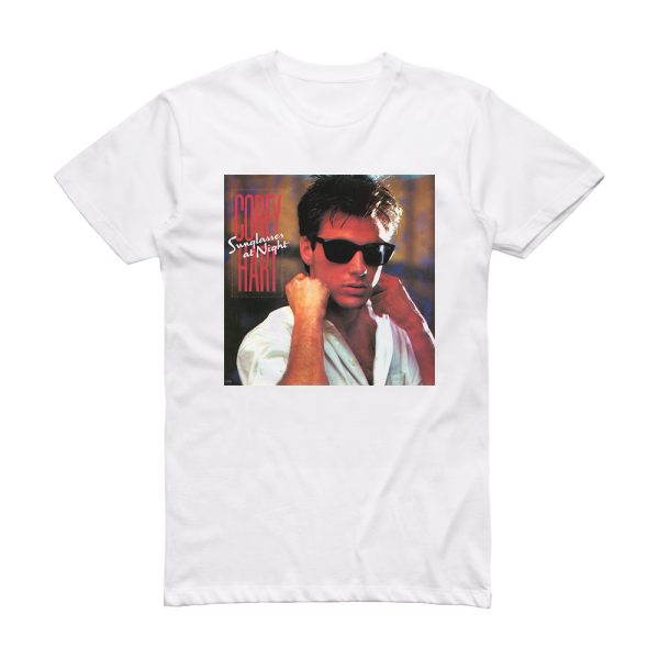 Corey Hart Sunglasses At Night Album Cover T-Shirt White