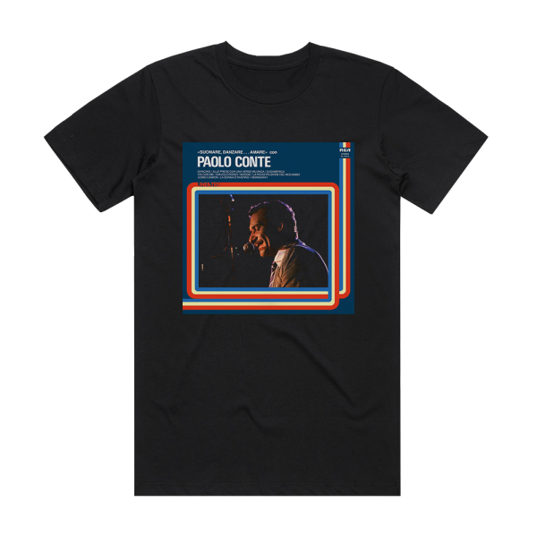 Paolo Conte Suonare Danzareamare Album Cover T-Shirt Black
