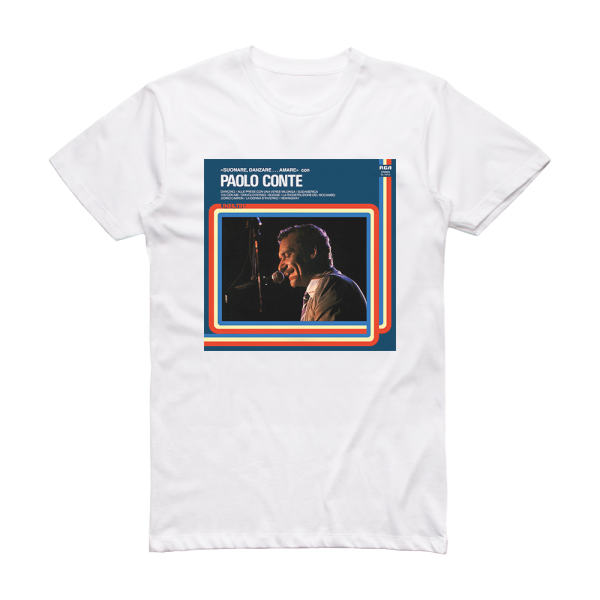 Paolo Conte Suonare Danzareamare Album Cover T-Shirt White