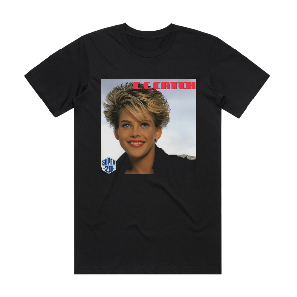 C C Catch Super 20 Album Cover T-Shirt Black