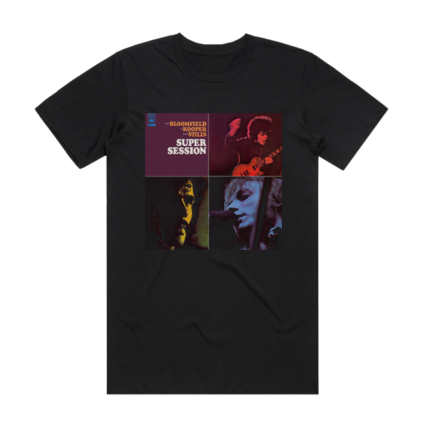Mike Bloomfield Super Session Album Cover T-Shirt Black
