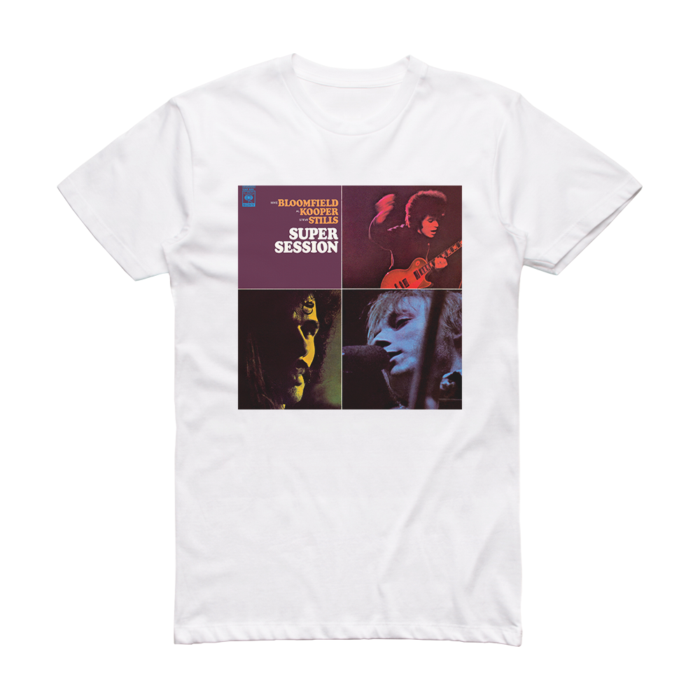 Mike Bloomfield Super Session Album Cover T-Shirt White – ALBUM COVER T ...