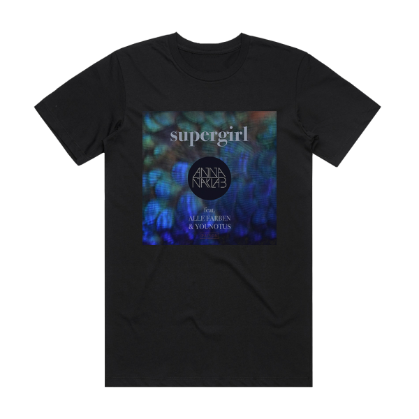 Anna Naklab Supergirl Album Cover T-Shirt Black